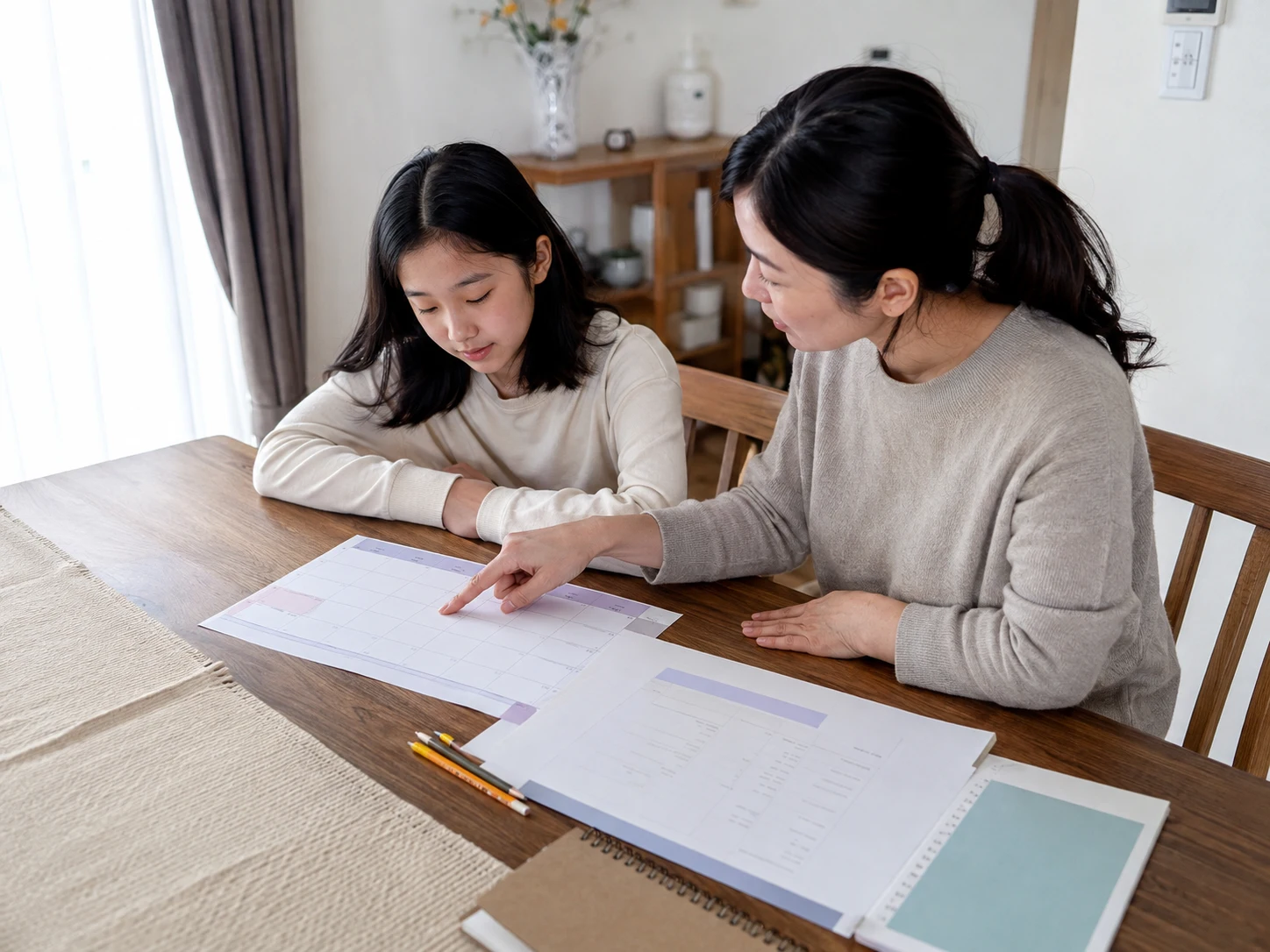 과학 학습지 과정을 기록하는 설명용 이미지